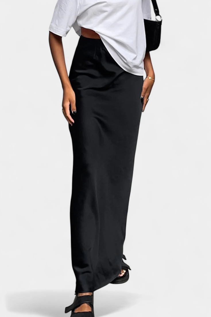 Fable | Maxi užitková sukně s jednoduchým designem a upraveným stylem