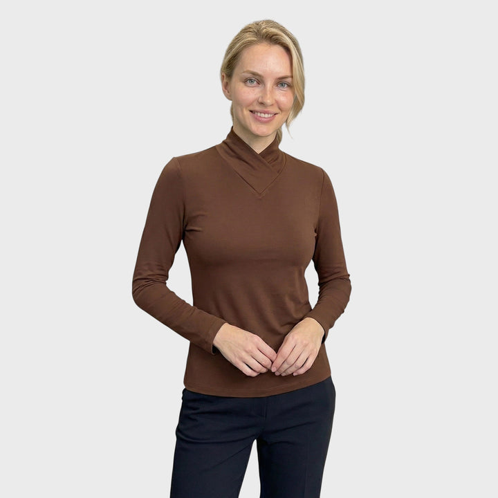 Amalia | Top s architektonickým límcem